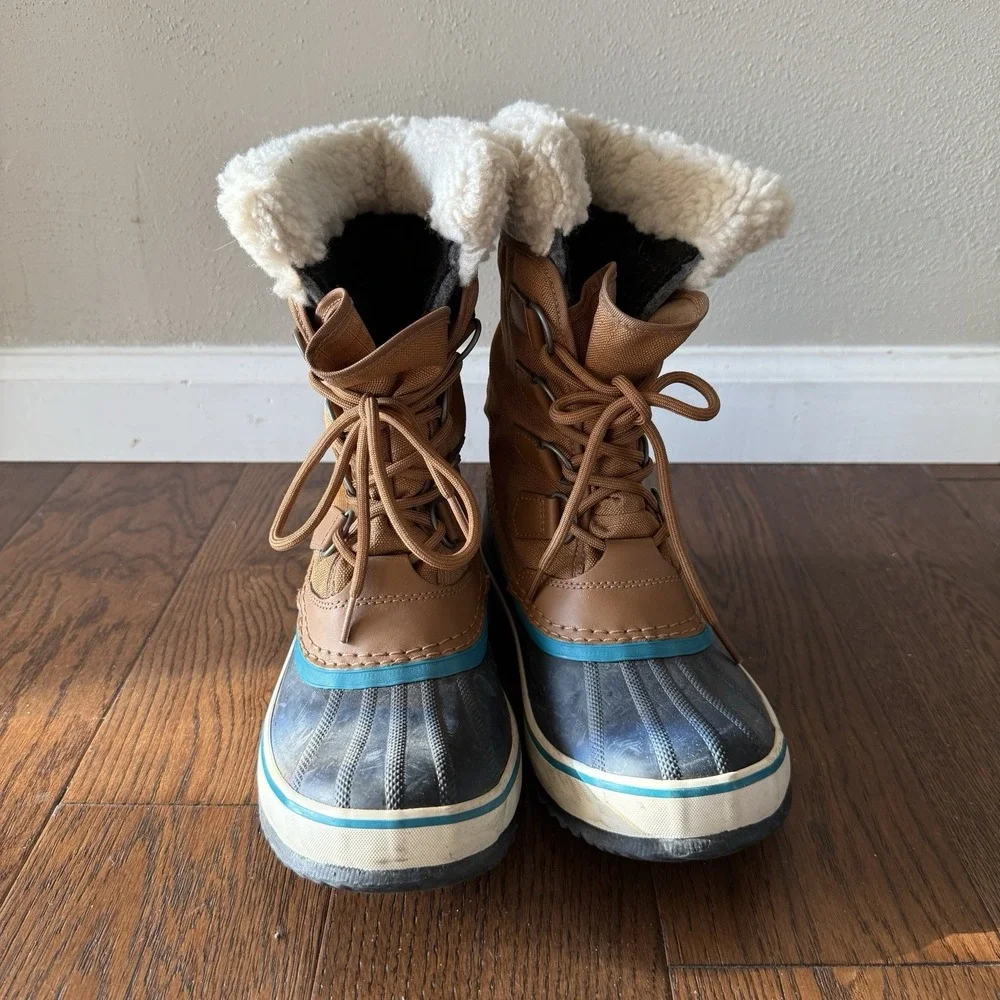 Sorel Winter Carnival Camel Brown Boots, Women's 7 US